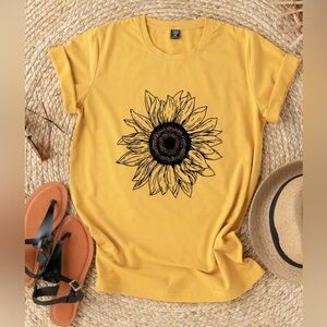 SHEIN sunflower tee 🌻